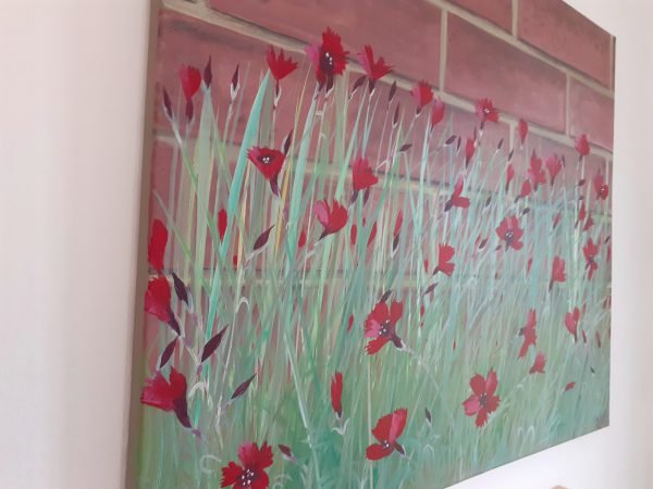 Red carnations (FLOWER402, from left)