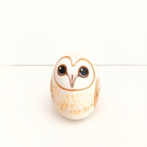 Hand painted wooden Barn owl(medium)